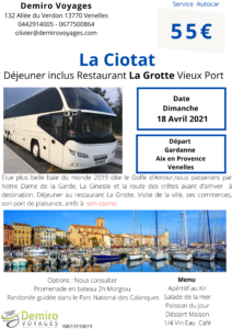 Demiro Voyages journée la Ciotat